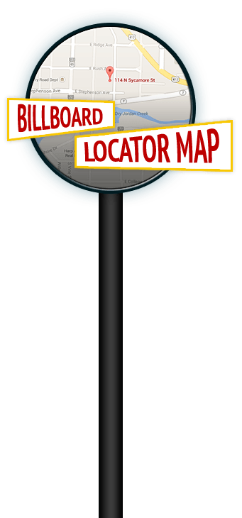 Billboard Locator Map for Northern Arkansas and Southern Missouri